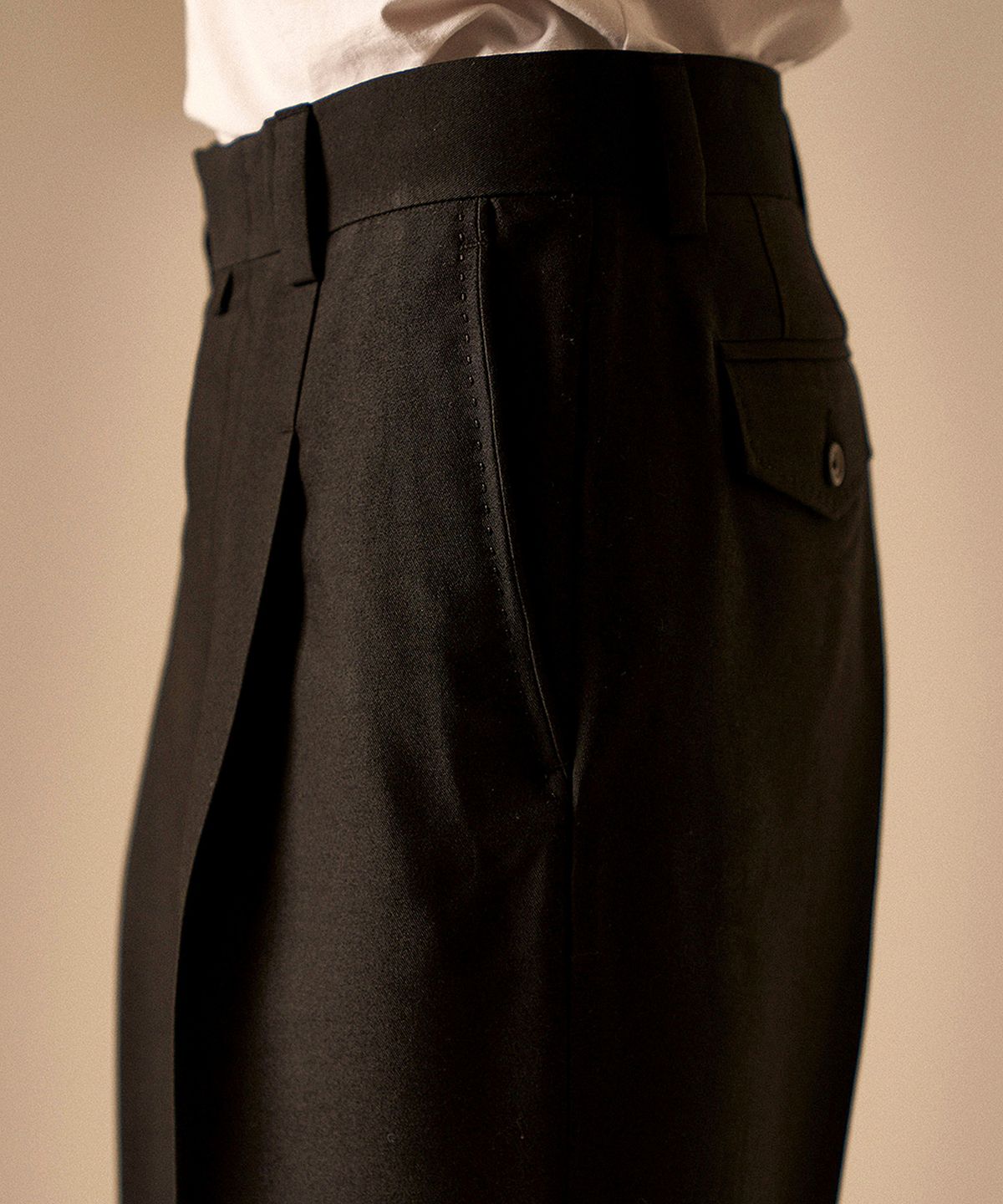 버드 체(BIRD CHE) COLE S BLACK WOOLSILK SLACKS