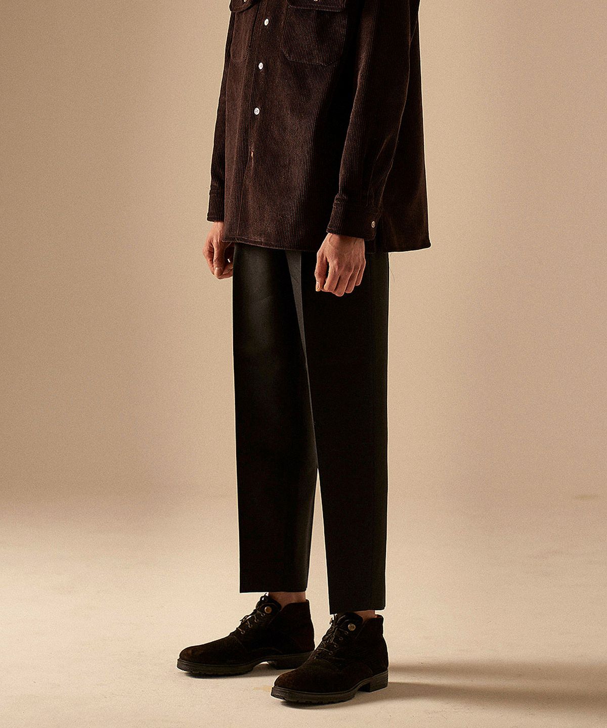 버드 체(BIRD CHE) COLE S BLACK WOOLSILK SLACKS