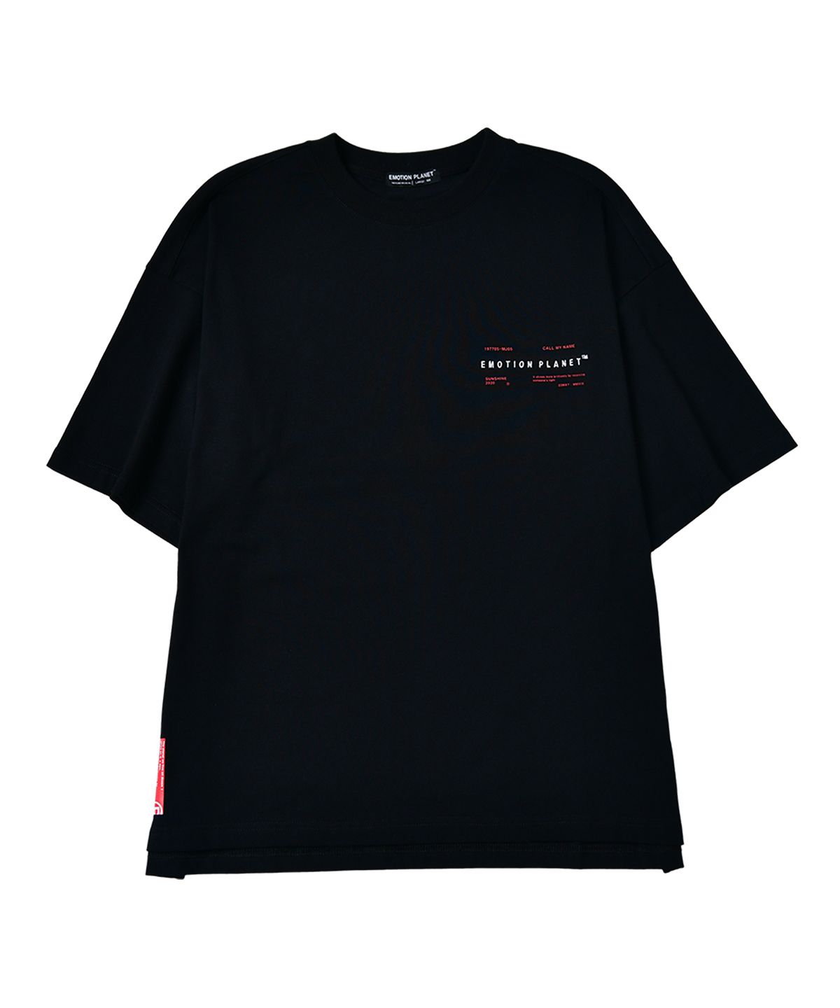 이모션플래닛(EMOTION PLANET) 플라워 2 포토프린트 티셔츠(BLACK)