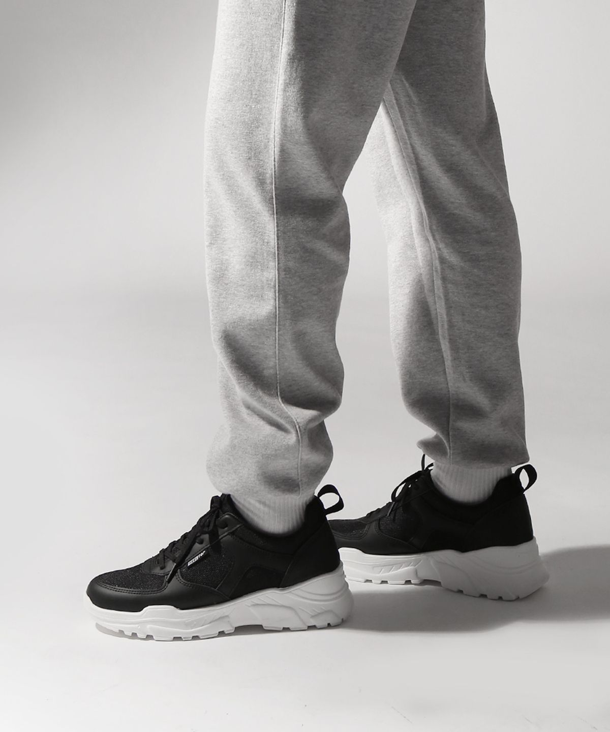 힐탑(HEELTOP) JC4718-BK 8cm 키높이 어글리 슈즈 지크 블랙 [240~280MM]