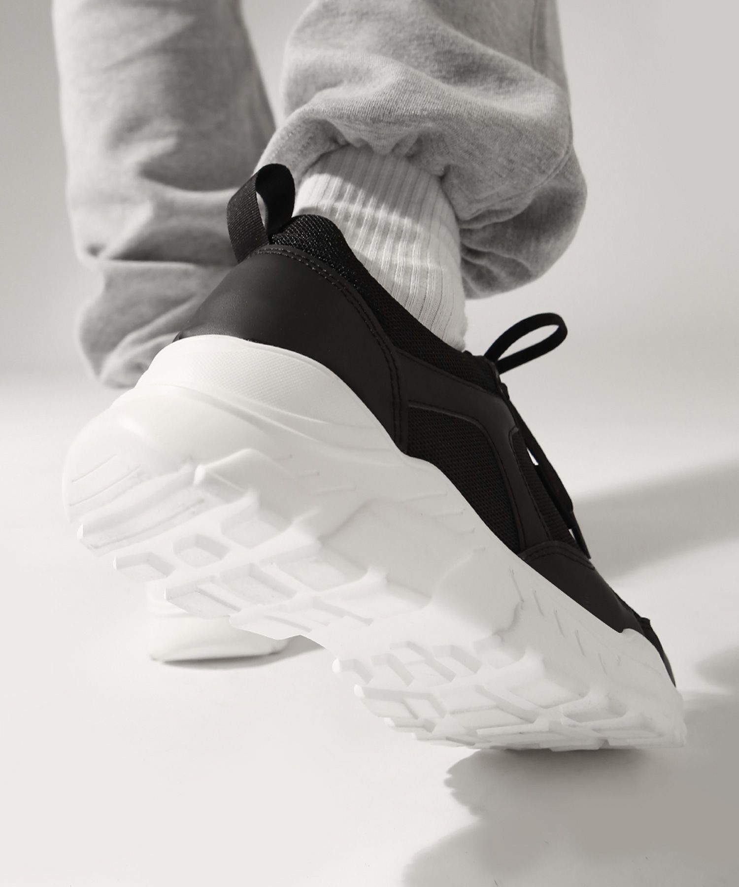 MUSINSA公式 | HEELTOP JC4718-BK 8cm Height Increase Ugly
