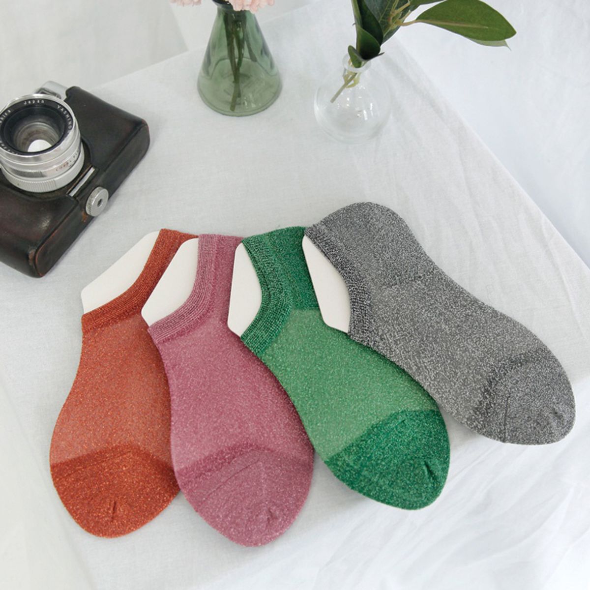 알엔오티(RNOT) Sparkle Glitter Cove Socks 3SET