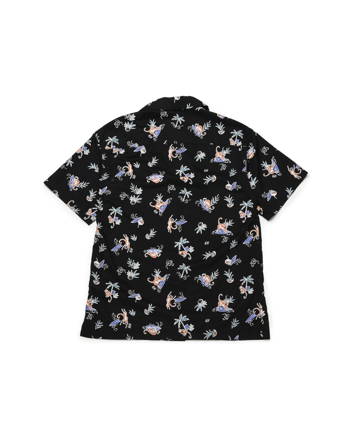 엠니(M.Nii) Monkey Surf Aloha Shirts / Black