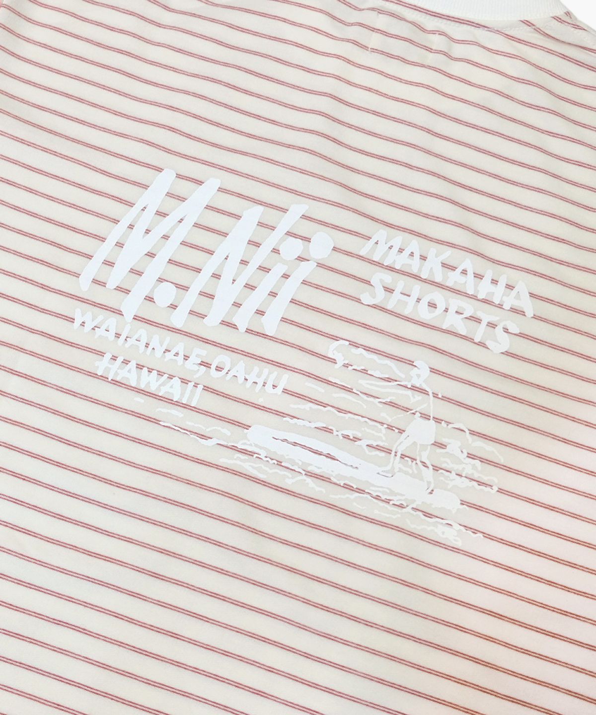 엠니(M.Nii) Stripe Basic Logo T-Shirt / Red