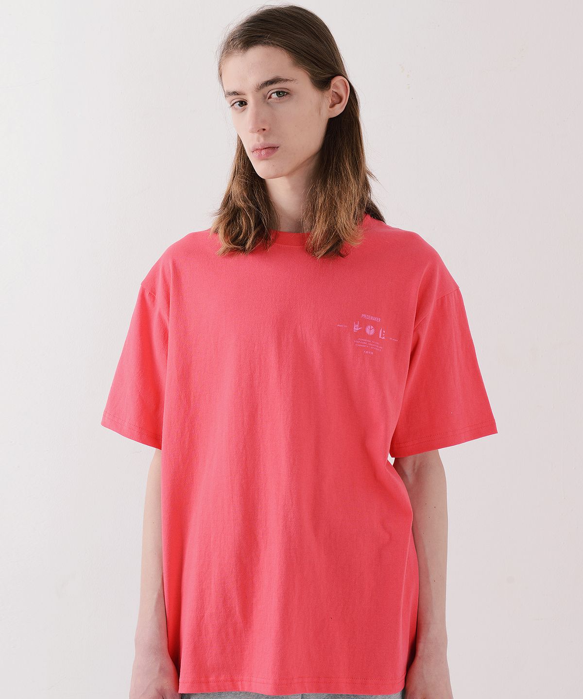 피스메이커(PIECE MAKER) PM ICON TSHIRTS (CORAL)