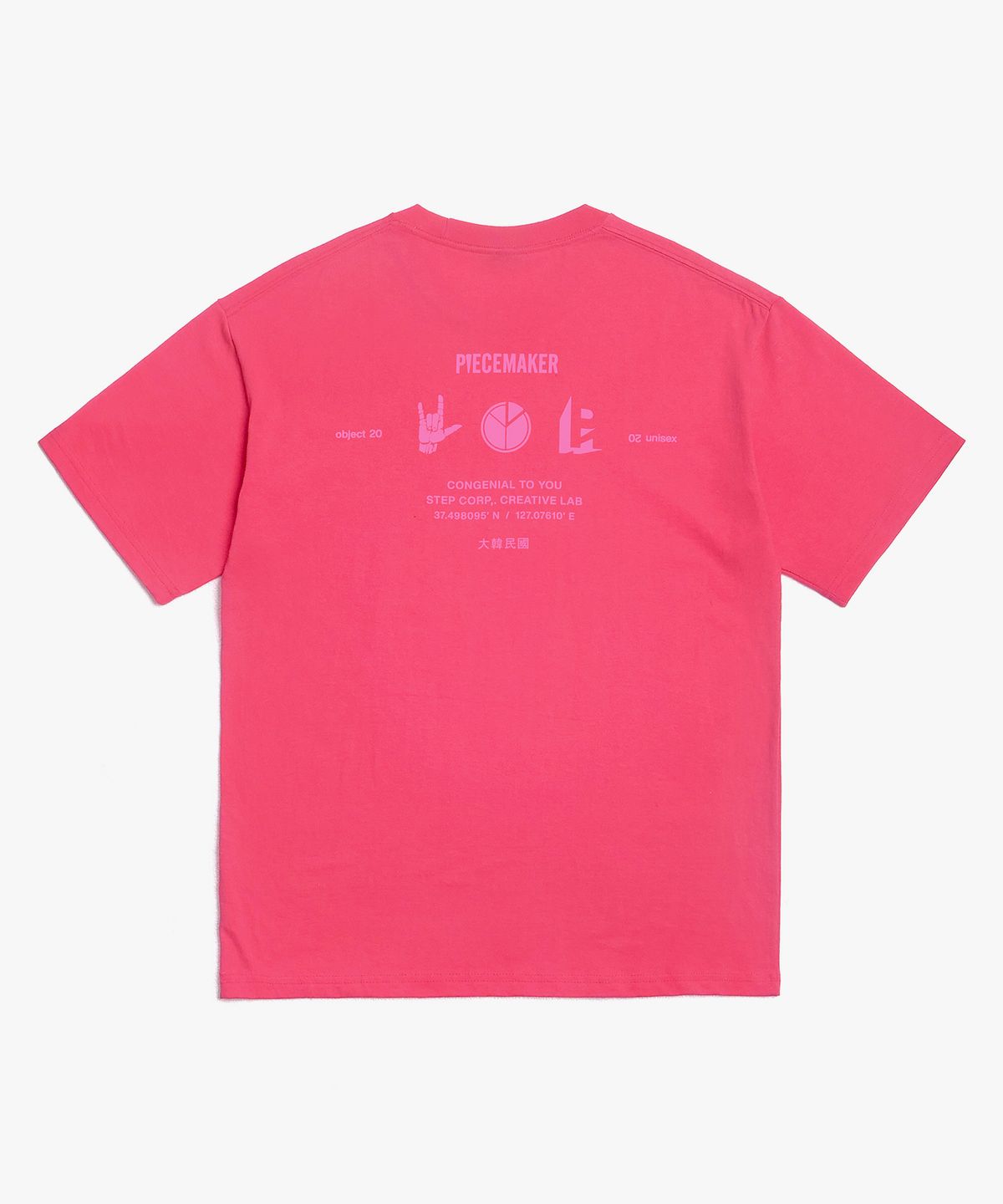 피스메이커(PIECE MAKER) PM ICON TSHIRTS (CORAL)