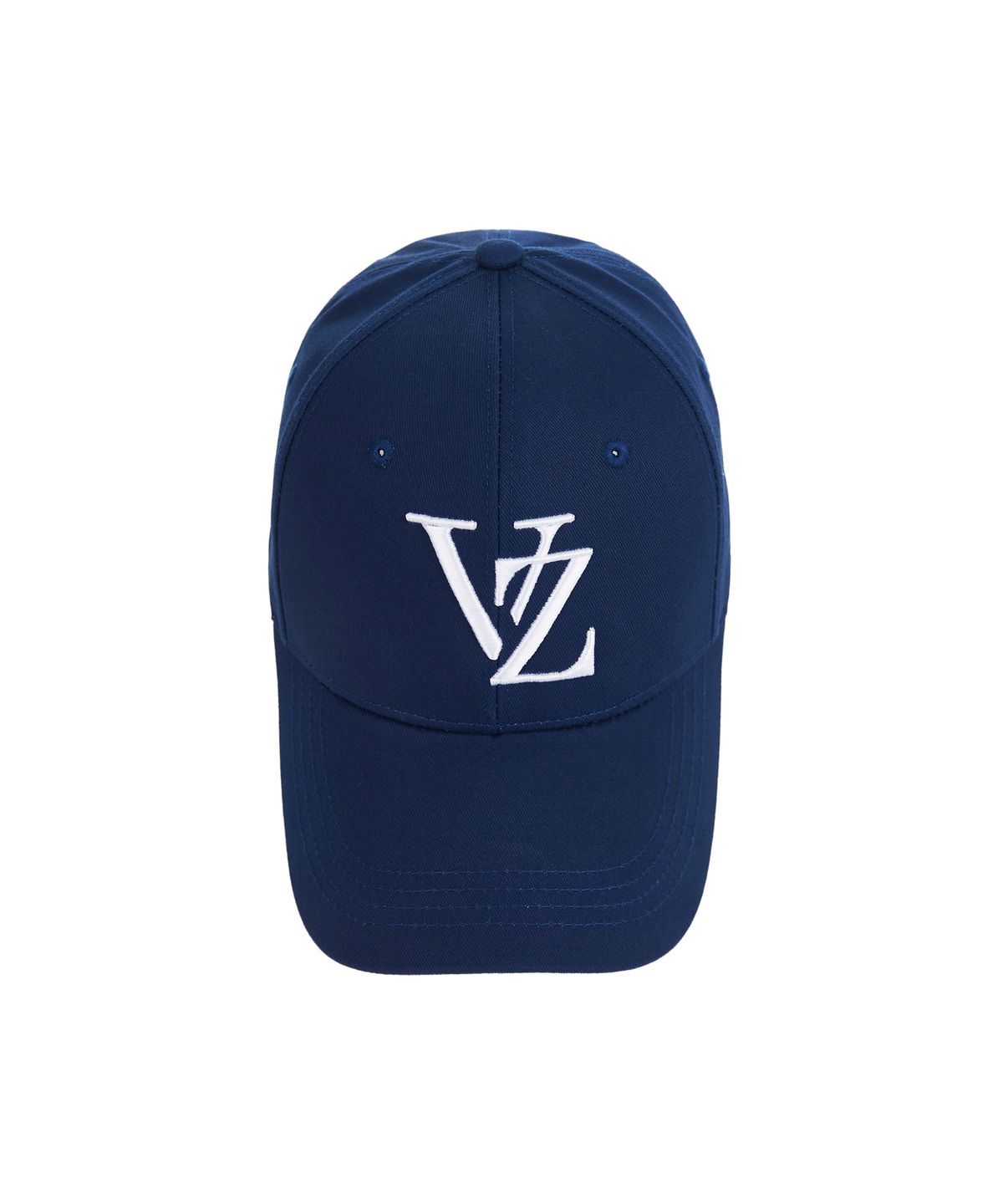 바잘(VARZAR) 모노그램 빅로고 오버핏 버클캡 네이비