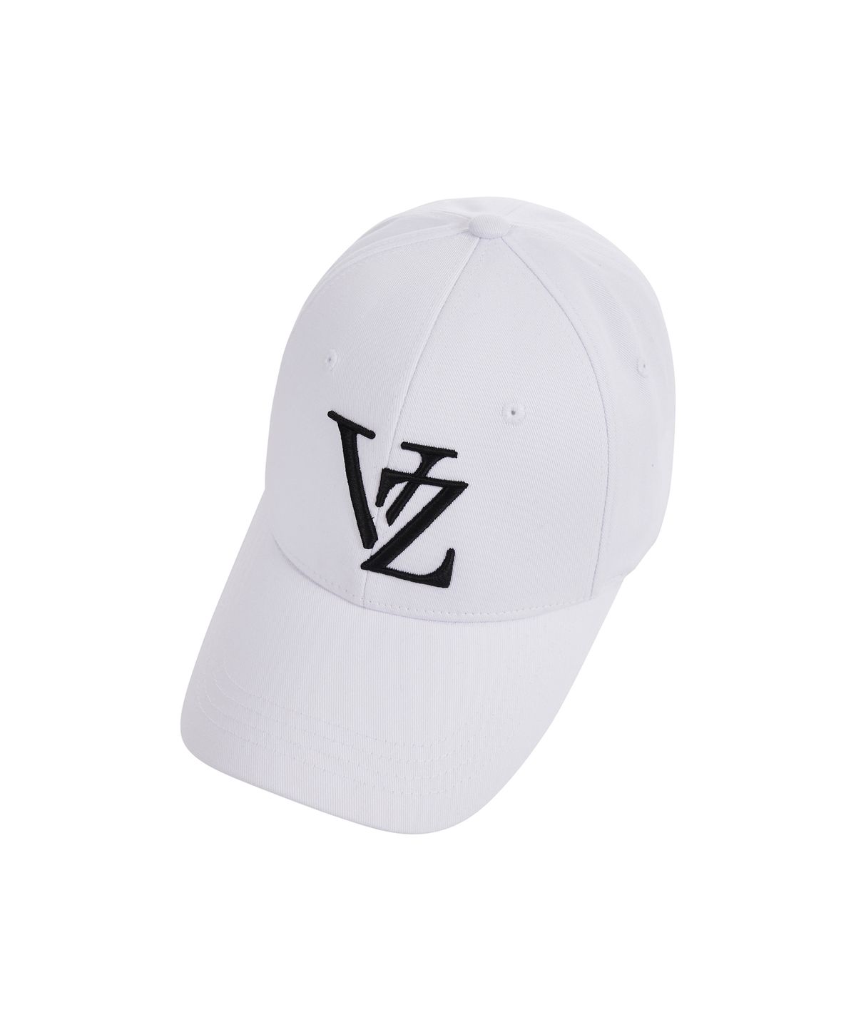 바잘(VARZAR) 모노그램 빅로고 오버핏 버클캡 화이트