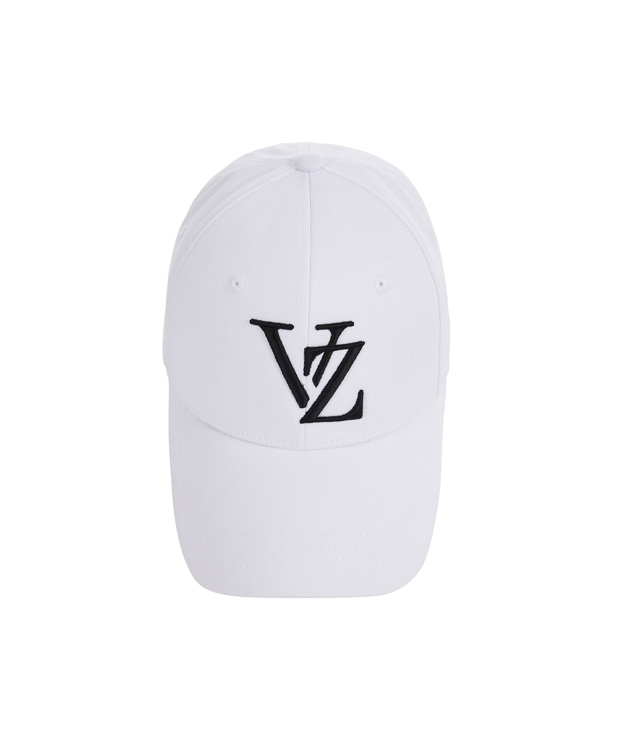 바잘(VARZAR) 모노그램 빅로고 오버핏 버클캡 화이트