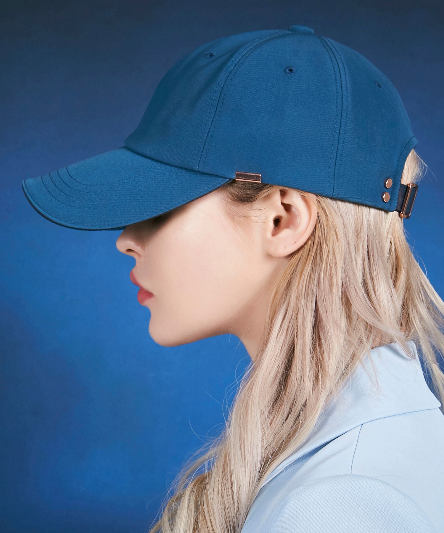 ★VARZAR★ Rose gold double link overfit ball cap navy MUSINSA | VARZAR Rose Gold Double Link Overfit Ball Cap Navy