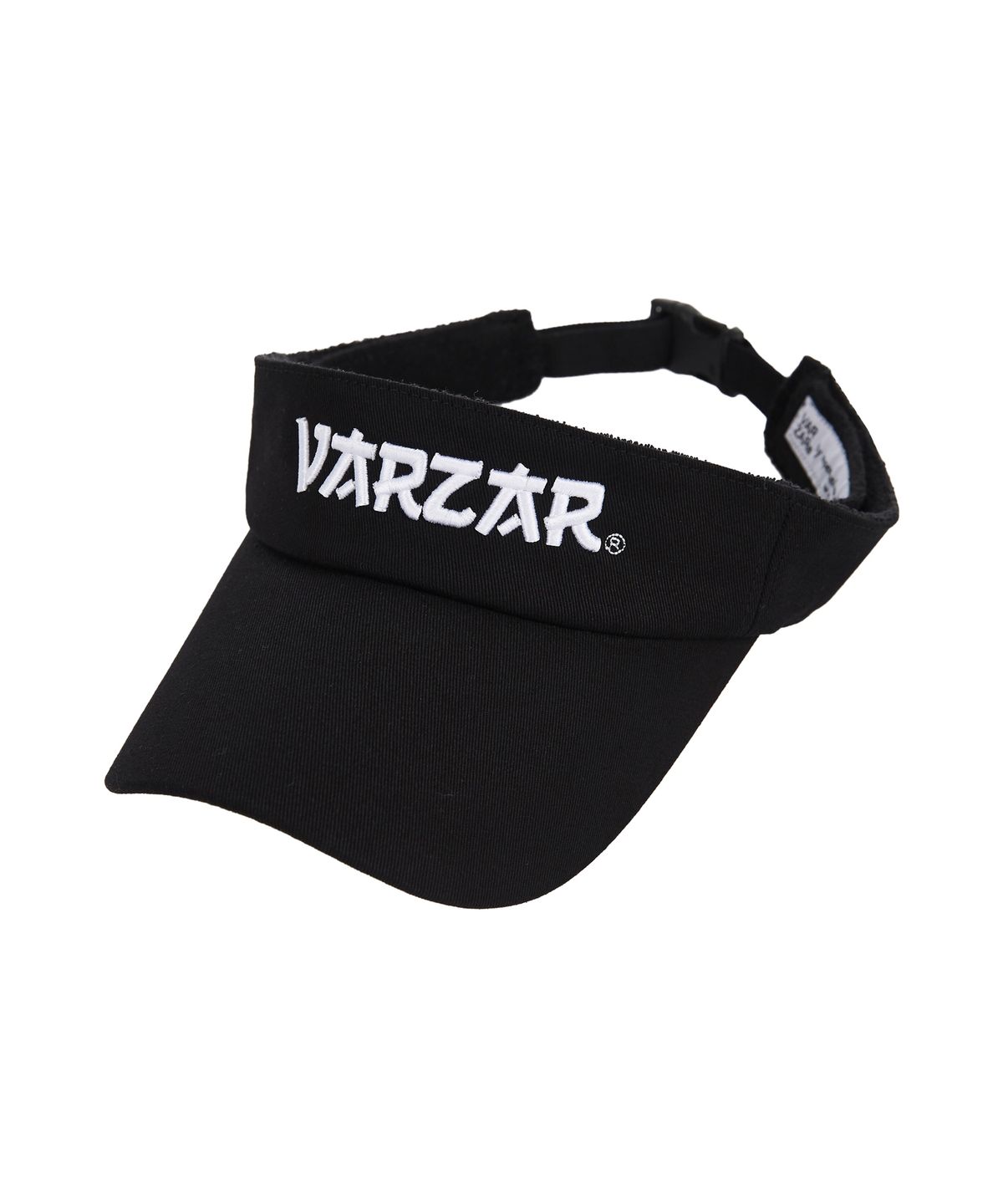 바잘(VARZAR) 시그니처 3D 로고 오버핏 썬캡 블랙