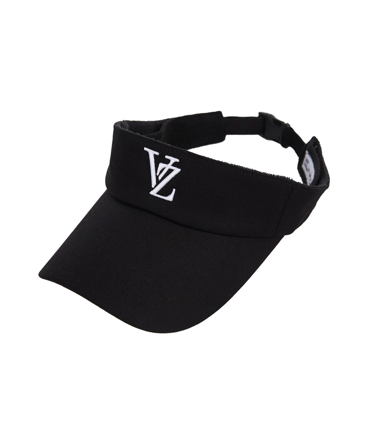 바잘(VARZAR) 3D 모노그램 로고 오버핏 썬캡 블랙