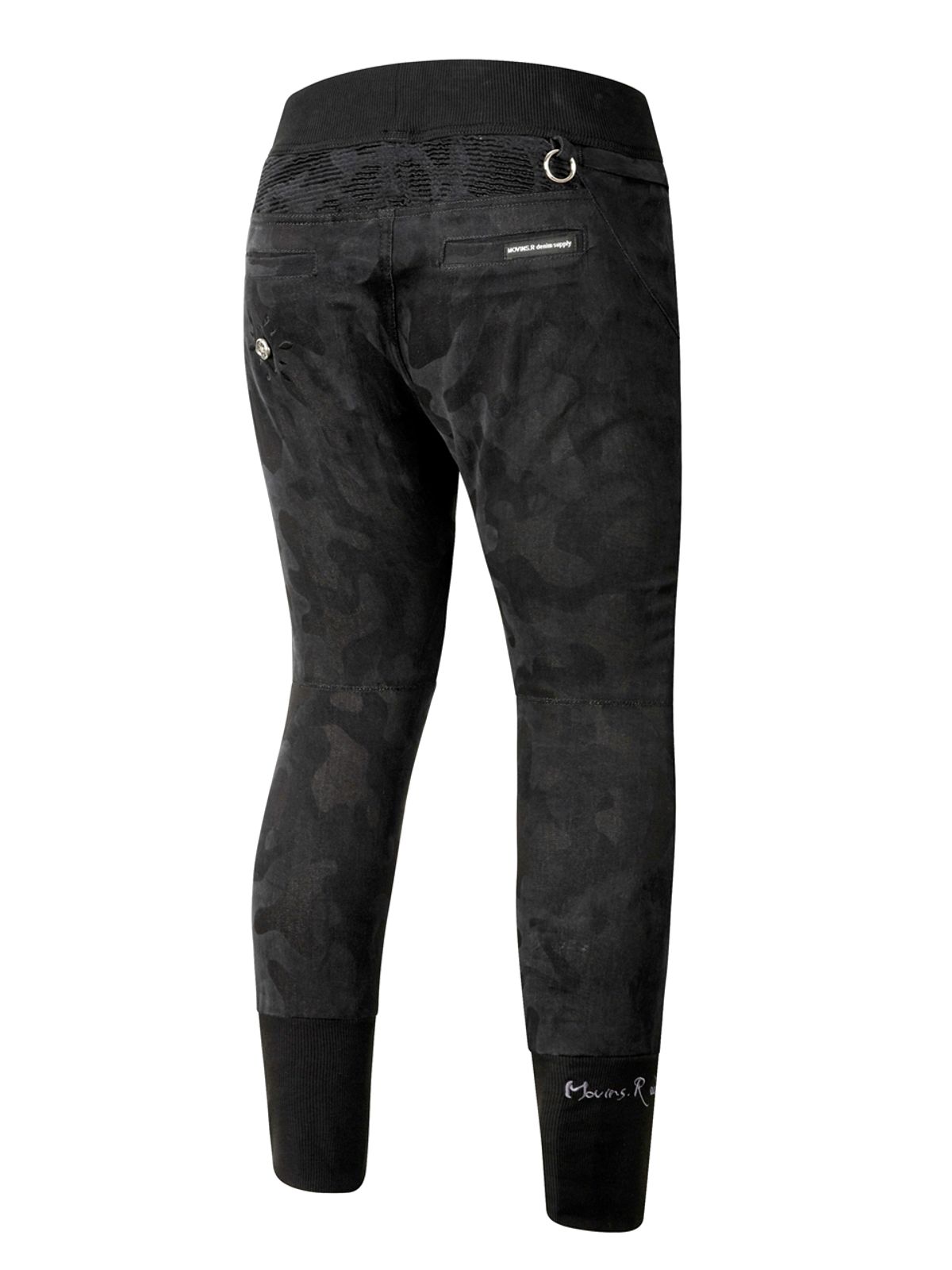 모빈스알(MOVINS.R) (블랙카모)AURA RELAXED DENIM PANTS