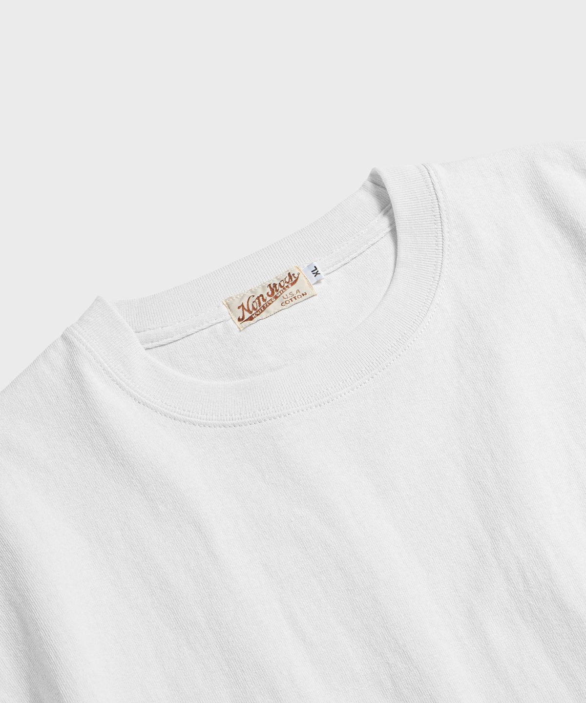브론슨(BRONSON) 9oz USA Cotton Tubular Tee White
