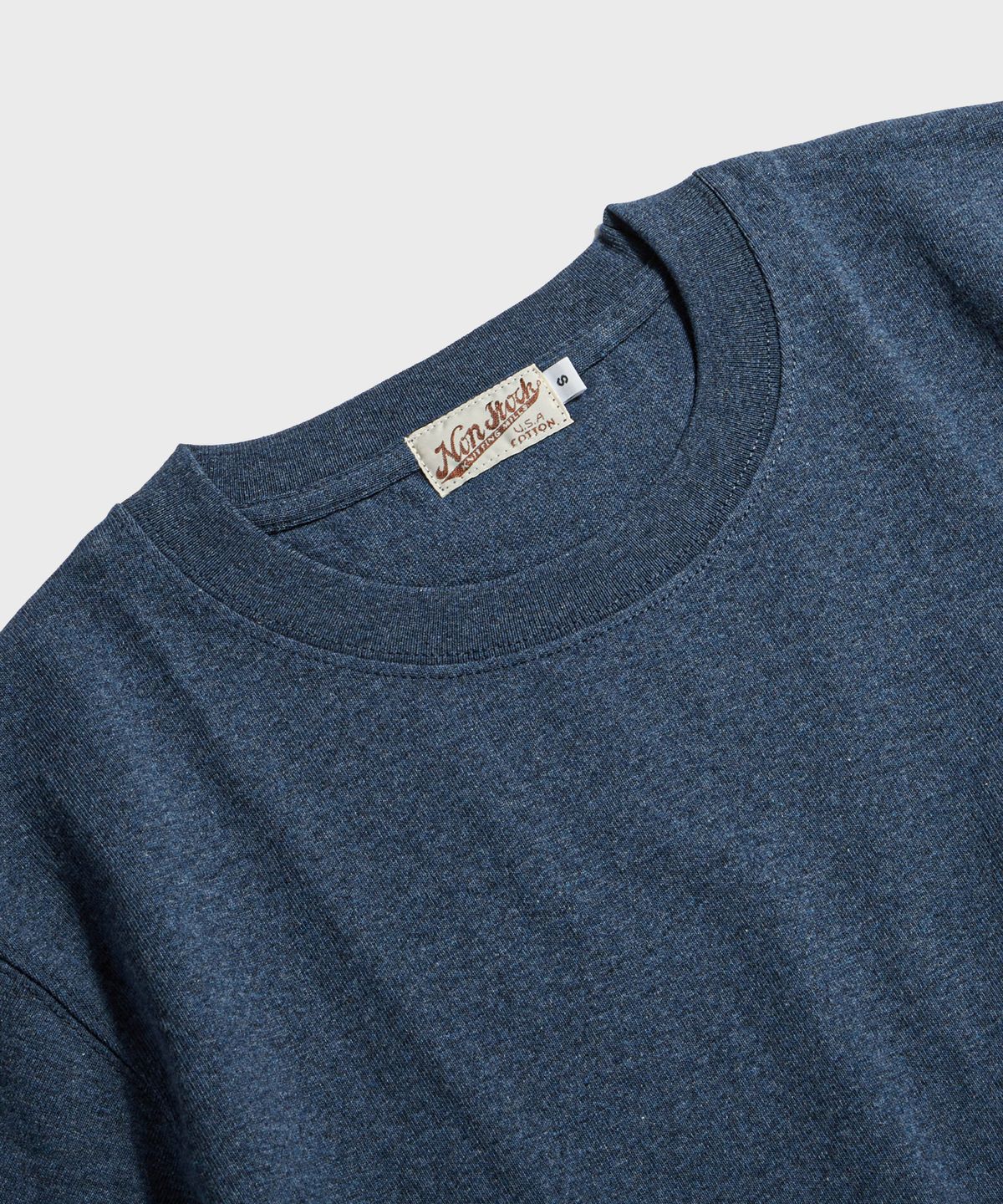 브론슨(BRONSON) 9oz USA Cotton Tubular Tee Denim Blue