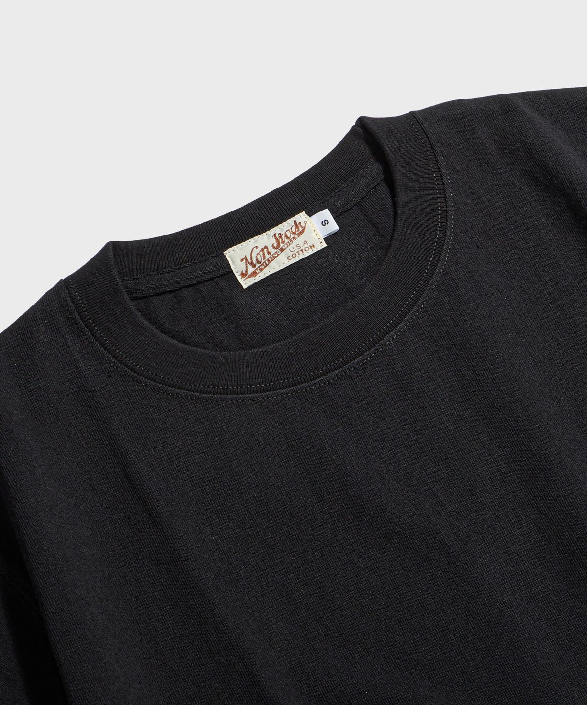 브론슨(BRONSON) 9oz USA Cotton Tubular Tee Black