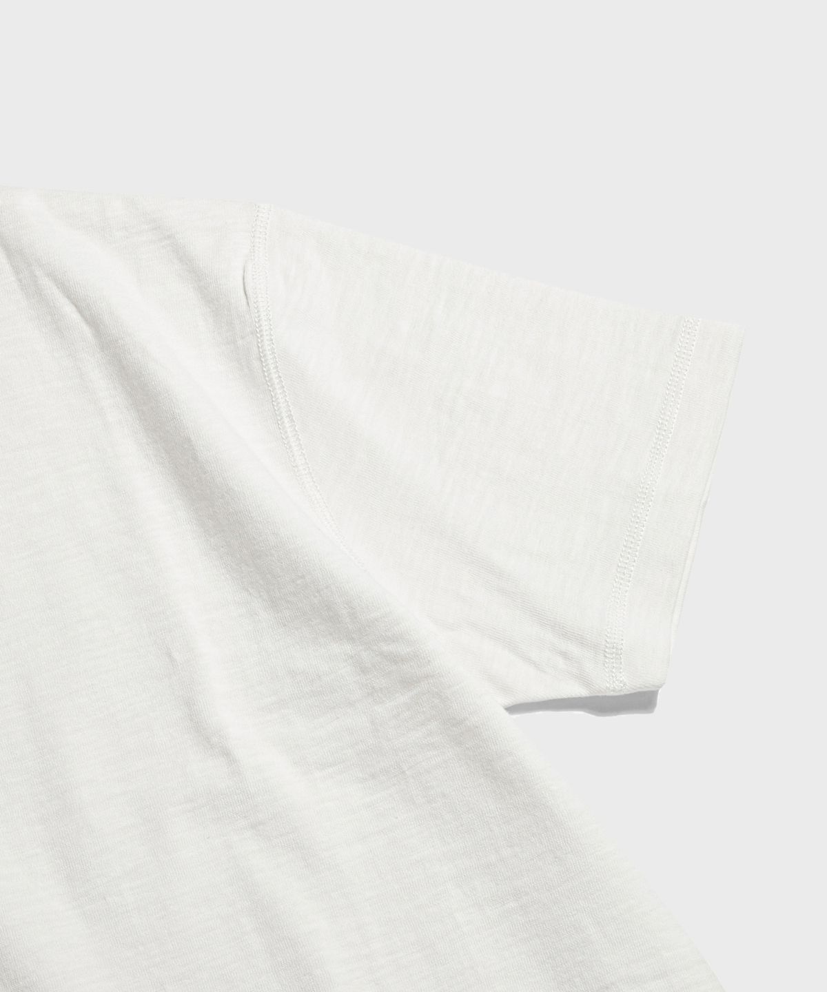브론슨(BRONSON) 10.5 oz USA Cotton Tubular Gusset Tee White