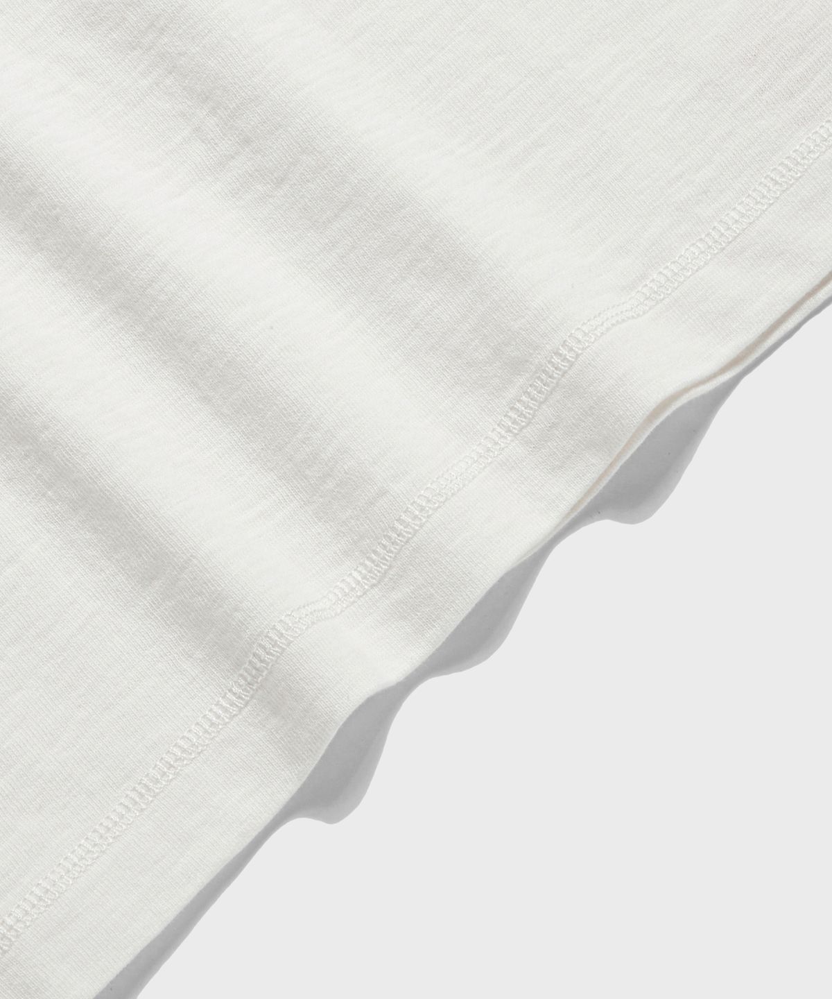 브론슨(BRONSON) 10.5 oz USA Cotton Tubular Gusset Tee White