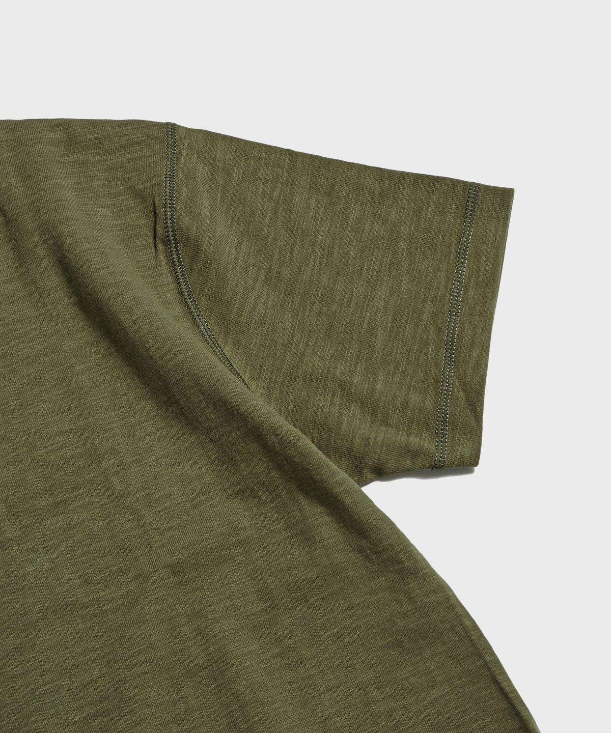 브론슨(BRONSON) 10.5 oz USA Cotton Tubular Gusset Tee Green