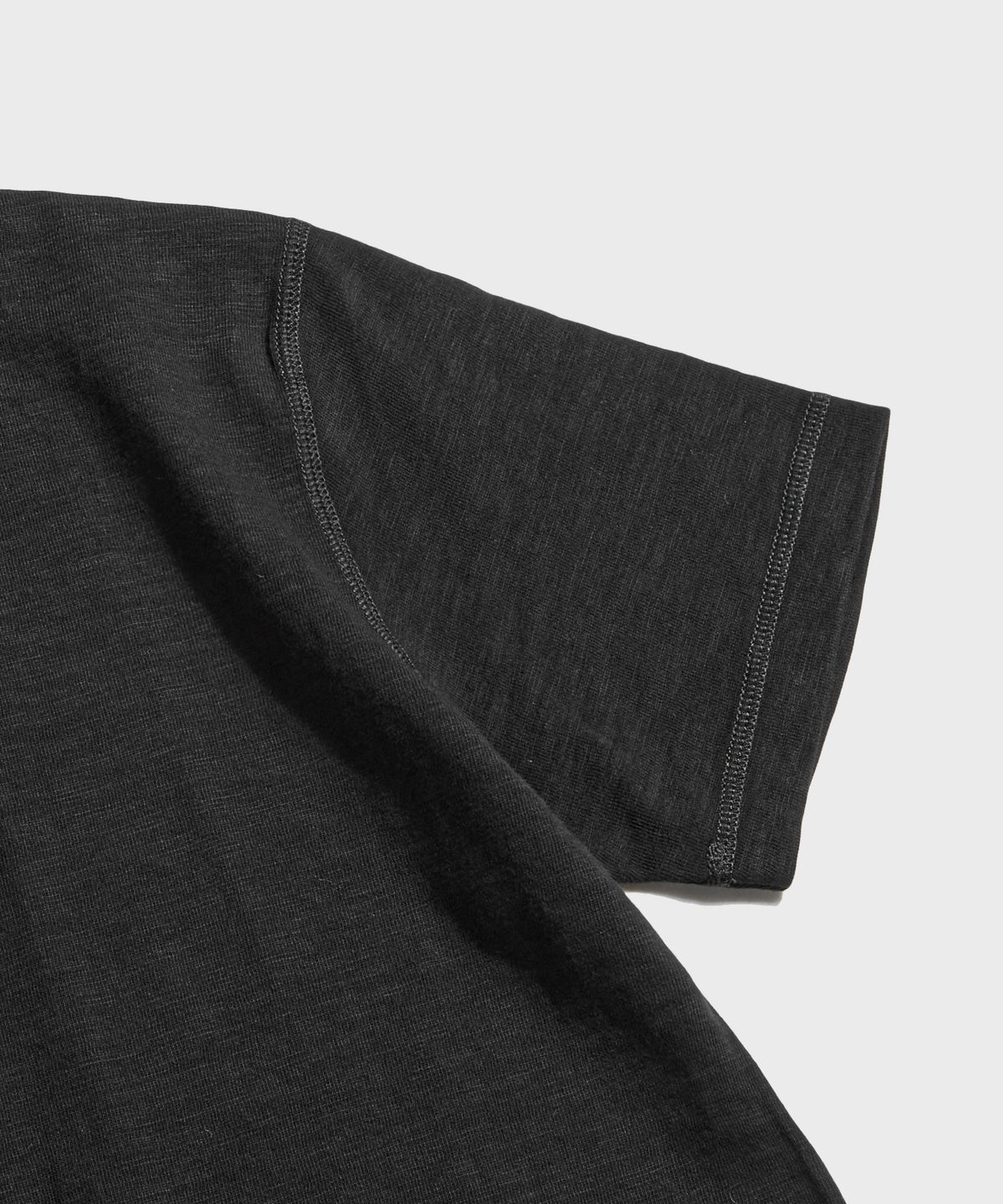 브론슨(BRONSON) 10.5 oz USA Cotton Tubular Gusset Tee Black