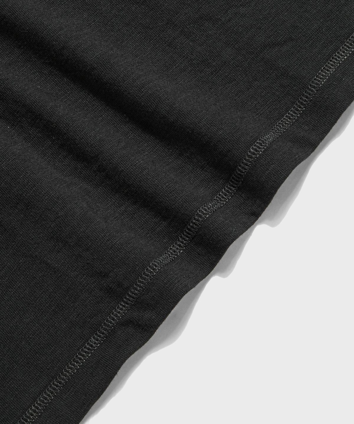 브론슨(BRONSON) 10.5 oz USA Cotton Tubular Gusset Tee Black