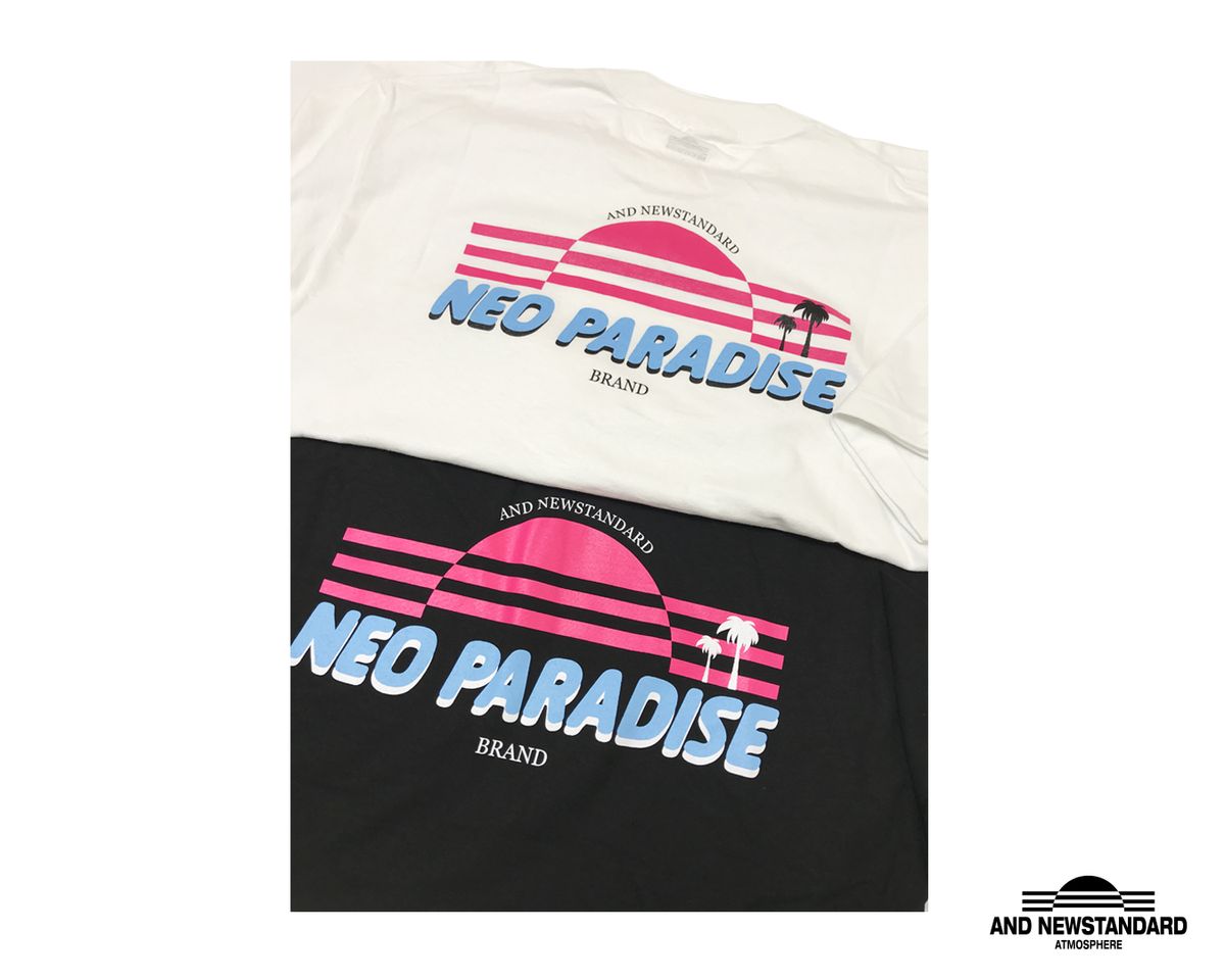 앤드 뉴스탠다드(AND NEWSTANDARD) 네오 파라다이스 티셔츠 (블랙)
