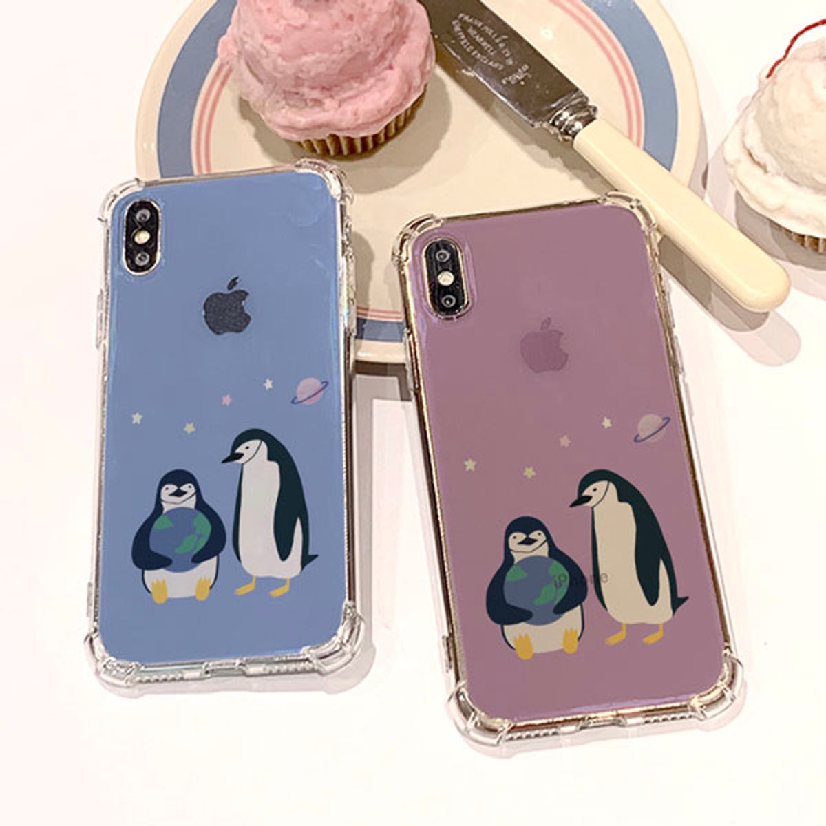 아칸(AKAN) 마롱 지구 펭귄 방탄케이스