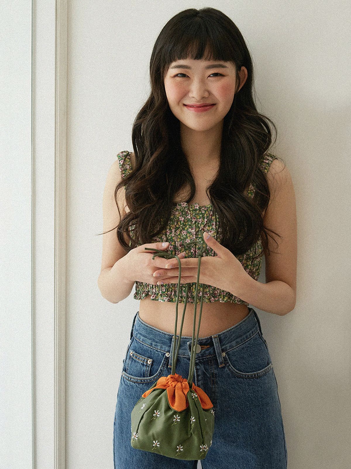 더블쿼츠(DOUBLE QUOTES) 펌킴 백 (카키)