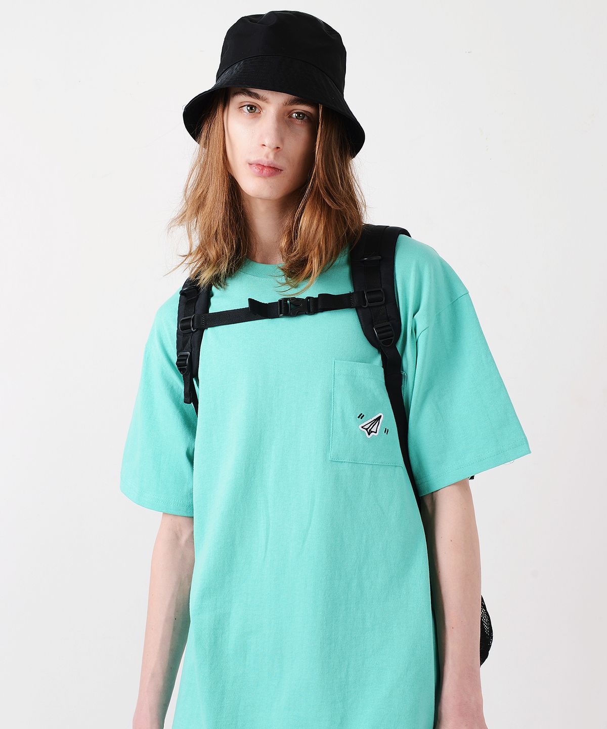 피스메이커(PIECE MAKER) PAPER ICON POCKET TSHIRTS (MINT)