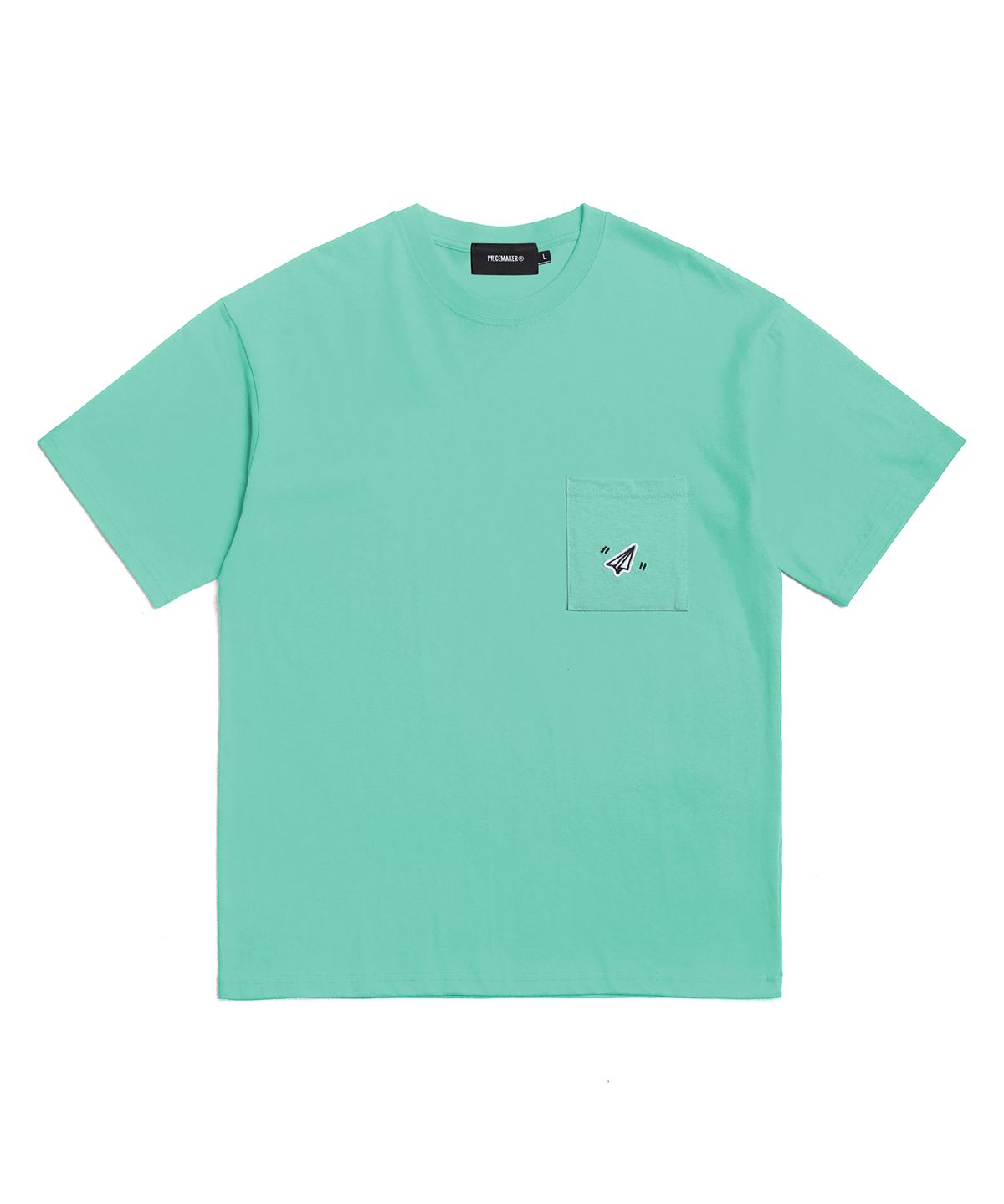 피스메이커(PIECE MAKER) PAPER ICON POCKET TSHIRTS (MINT)