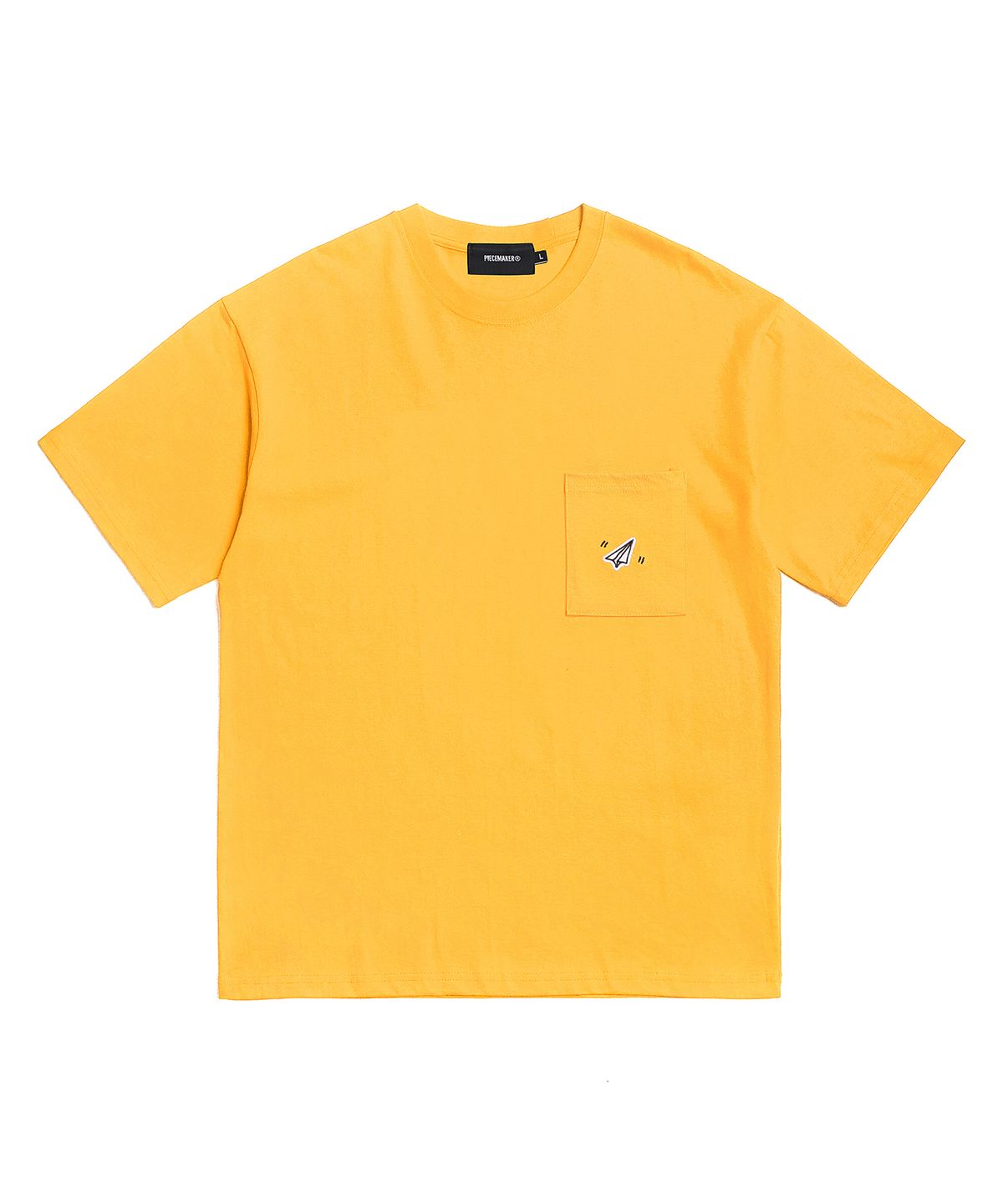 피스메이커(PIECE MAKER) PAPER ICON POCKET TSHIRTS (YELLOW)