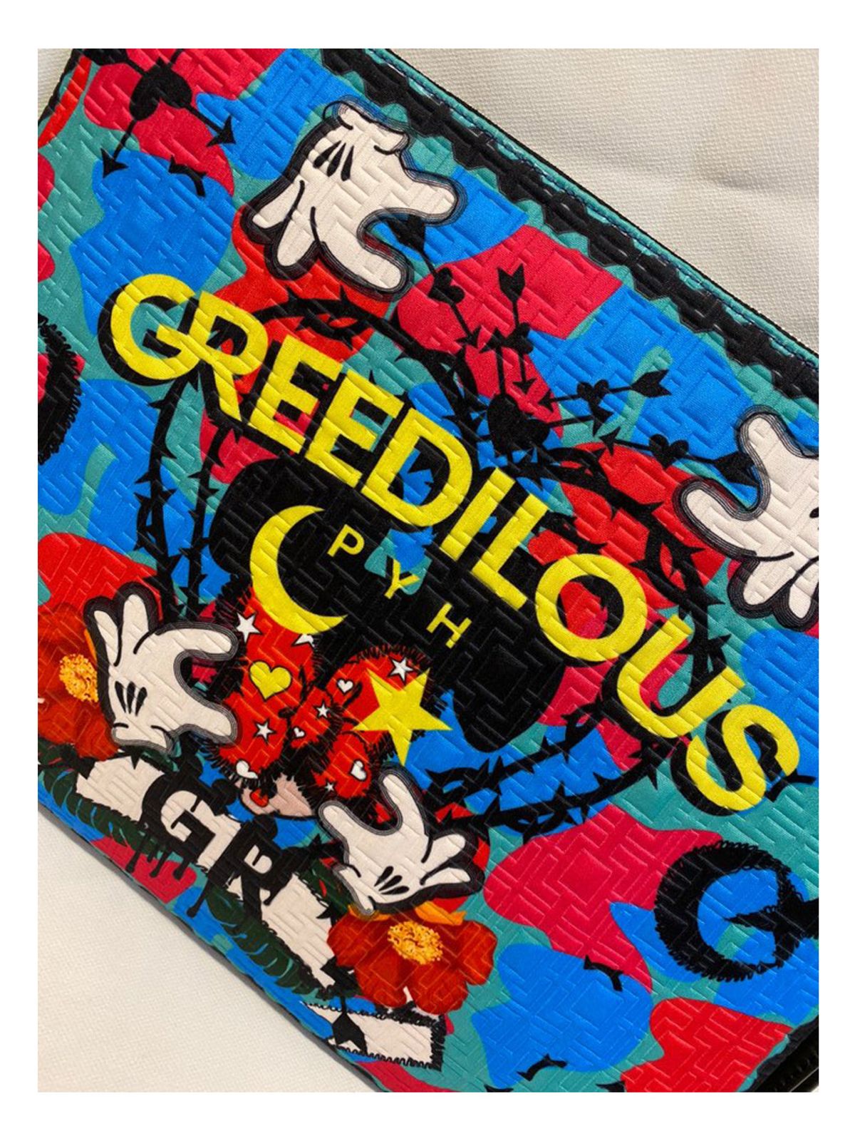 그리디어스(GREEDILOUS) 블루 카모플라주 클러치