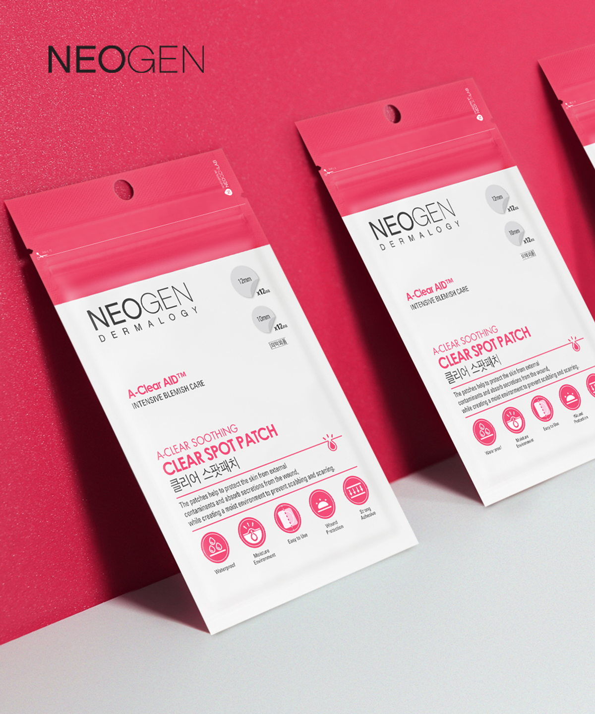 네오젠(NEOGEN) 에이 클리어 수딩 클리어 스팟 패치 24매
