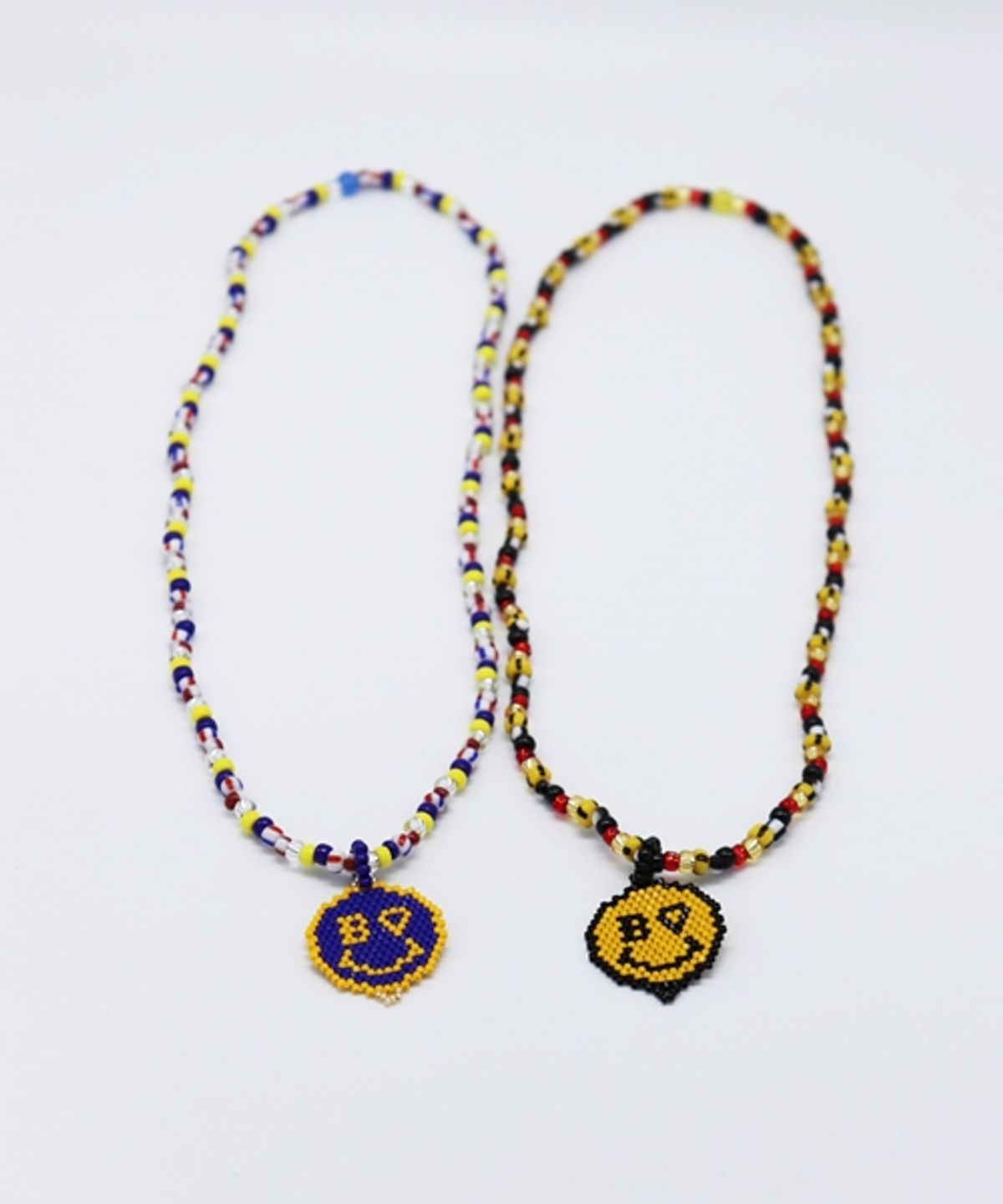 봉보(BONBEAU) Smile beads Necklace 스마일 팬던트 패션 비즈목걸이