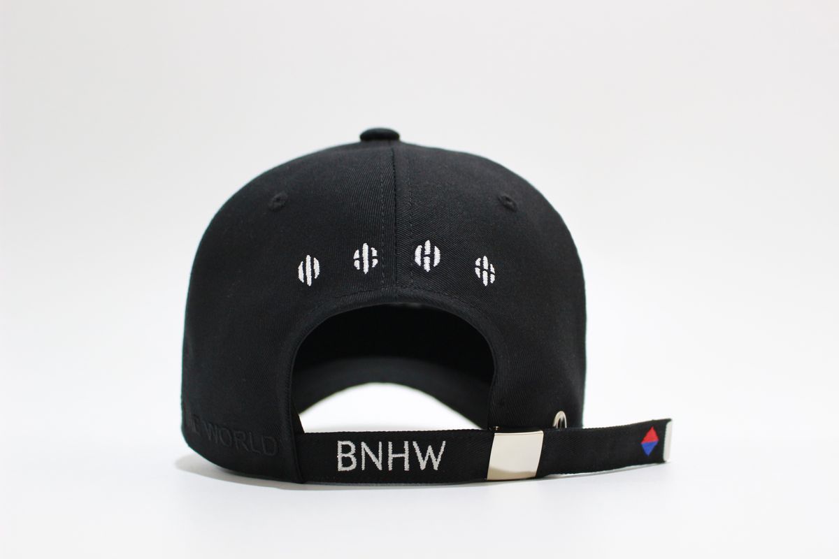 변화(BNHW) CHANGE 태극기 오버핏 볼캡 블랙