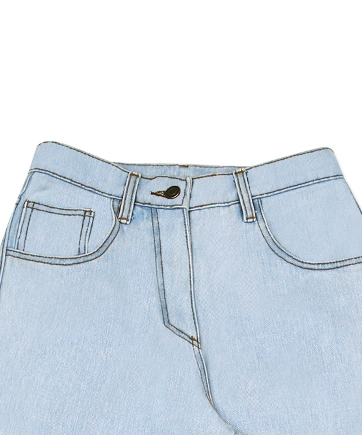 하이스쿨디스코(HIGH SCHOOL DISCO) Color Wide Pants_Denim