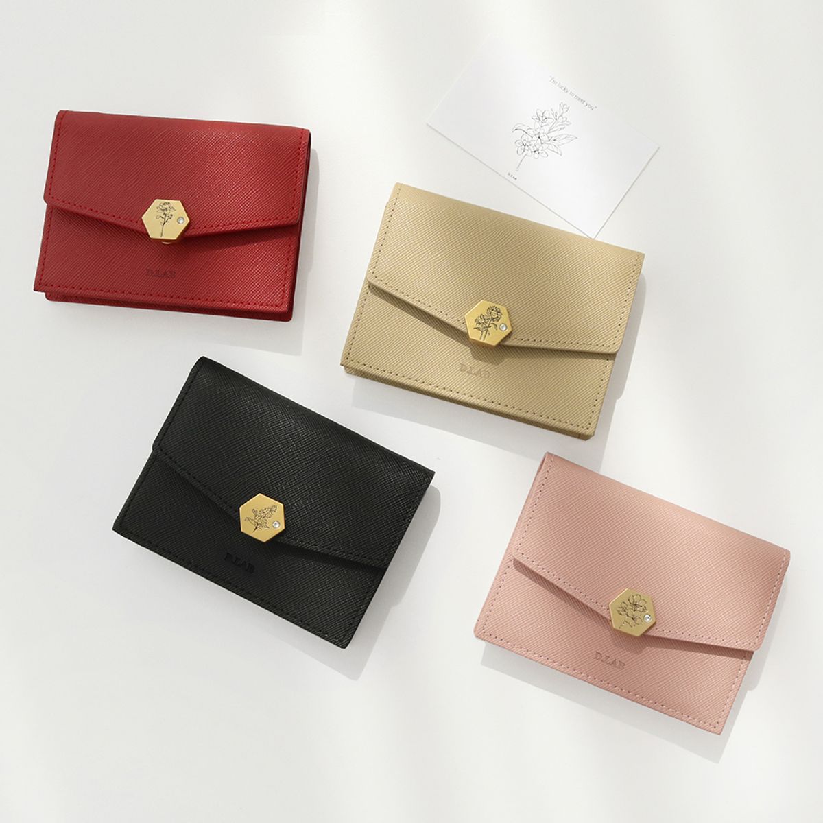 디랩(D.LAB) (탄생화지갑) Billy Card wallet - 4color