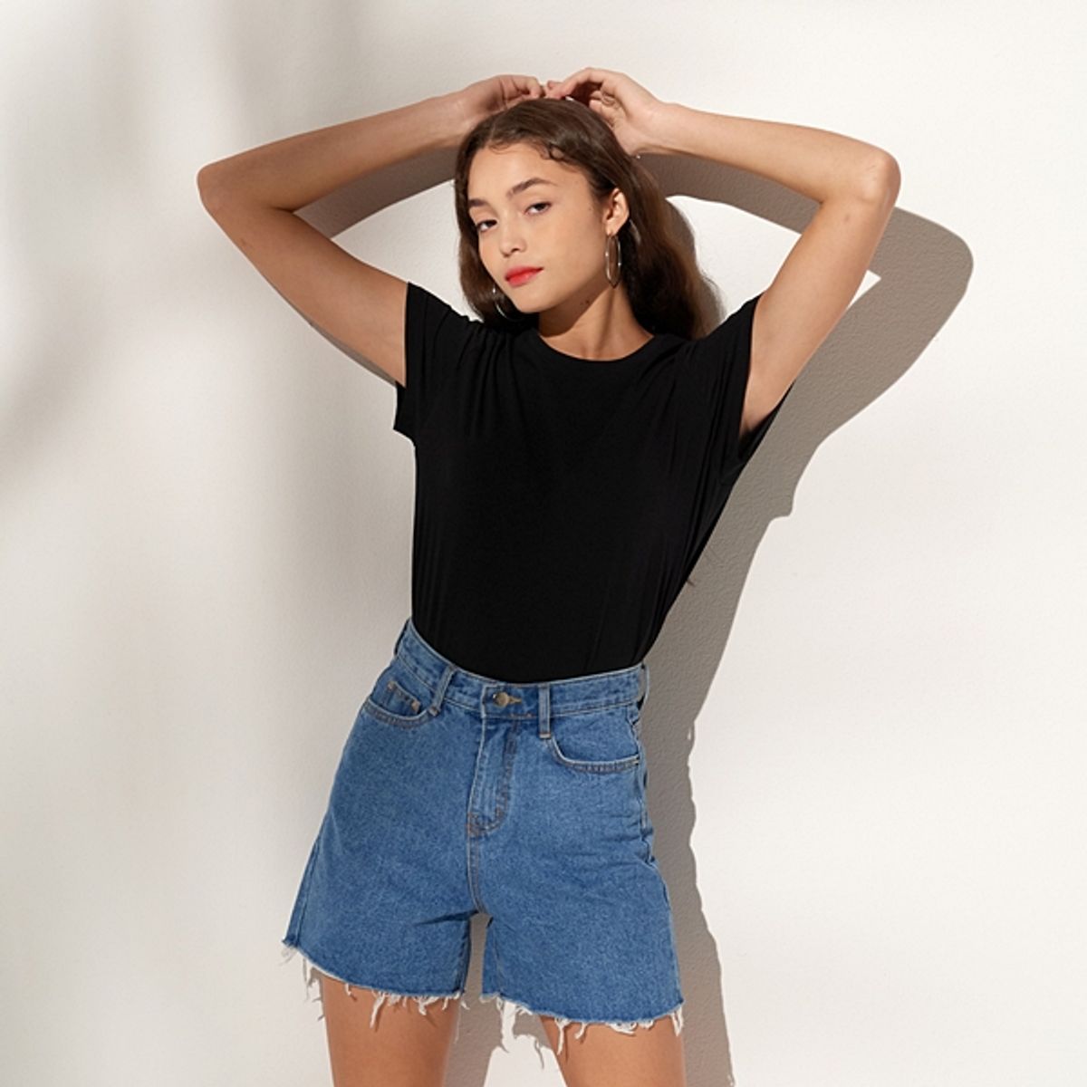 핀블랙(PINBLACK) PIMA COTTON T-SHIRTS BLACK