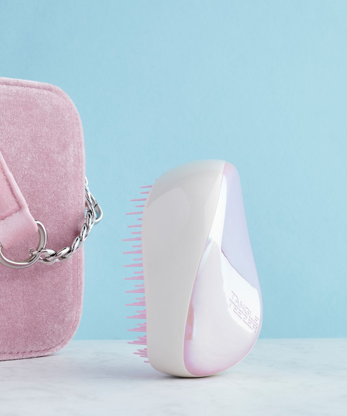 탱글티저(TANGLE TEEZER) 컴팩트 스타일러 핑크 홀로그래픽