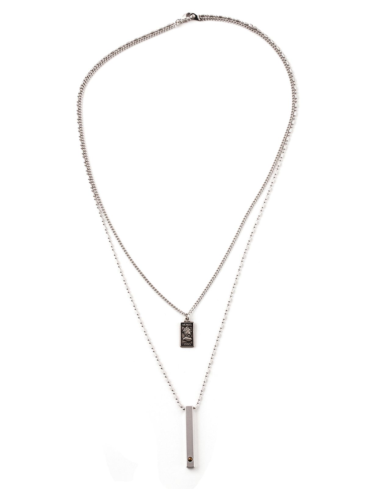 쇼브오프(SHOVEOFF) SVN-310 Stone Bar Double Necklace