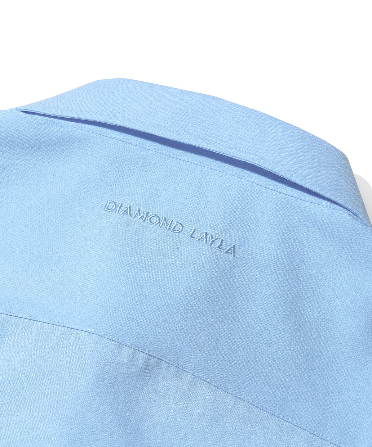 다이아몬드 레이라(DIAMOND LAYLA) Poly Overfit Shirt S37-2 Sky Blue