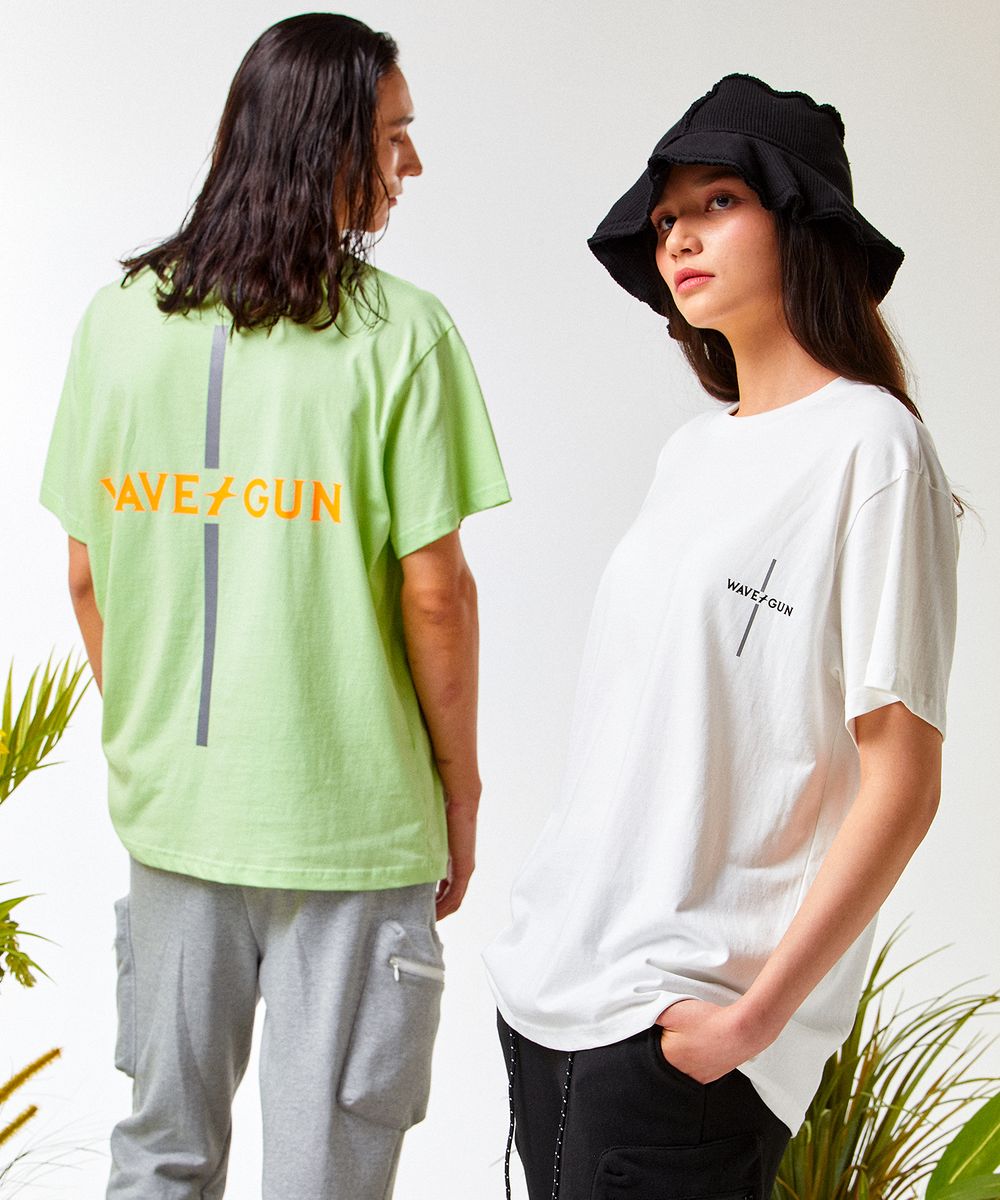 웨이브건(WAVEGUN) 크로스 리플렉티브 티셔츠 애플민트 - 사이즈 & 후기 | 무신사