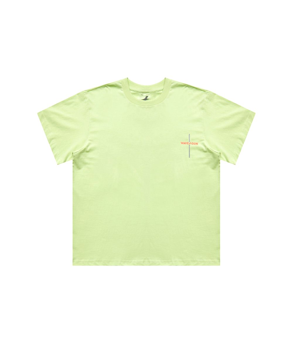 웨이브건(WAVEGUN) 크로스 리플렉티브 티셔츠 애플민트 - 사이즈 & 후기 | 무신사