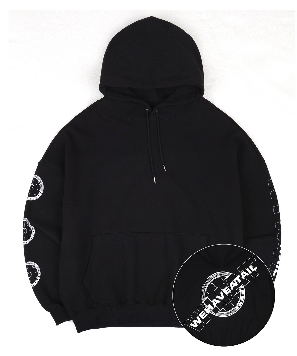 위해브어테일(WE HAVE A TAIL) ELMS HOODIE (BLACK)