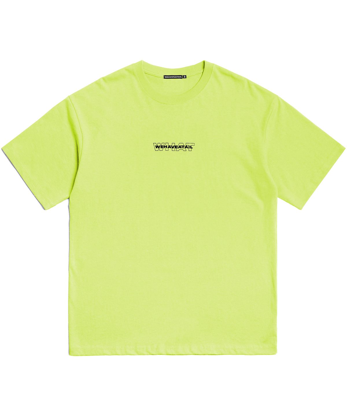 위해브어테일(WE HAVE A TAIL) SIGNATURE TSHIRTS (LIME)