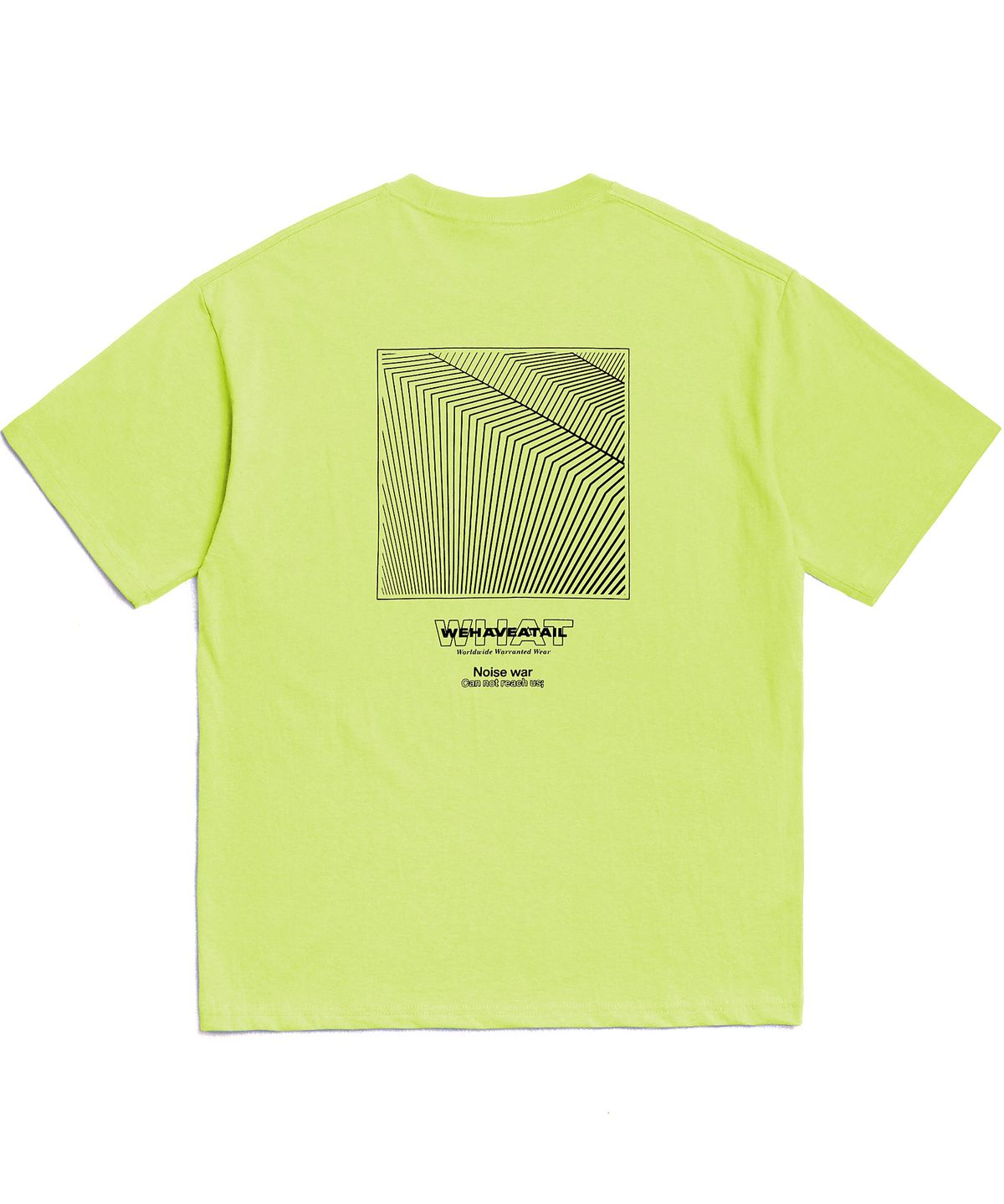 위해브어테일(WE HAVE A TAIL) NOISE WAR TSHIRTS (LIME)