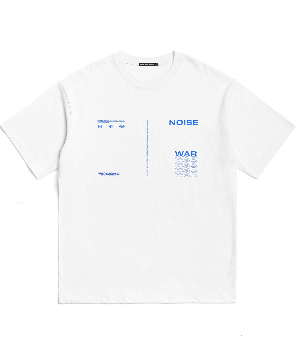 위해브어테일(WE HAVE A TAIL) NOISE WAR TSHIRTS (WHITE)