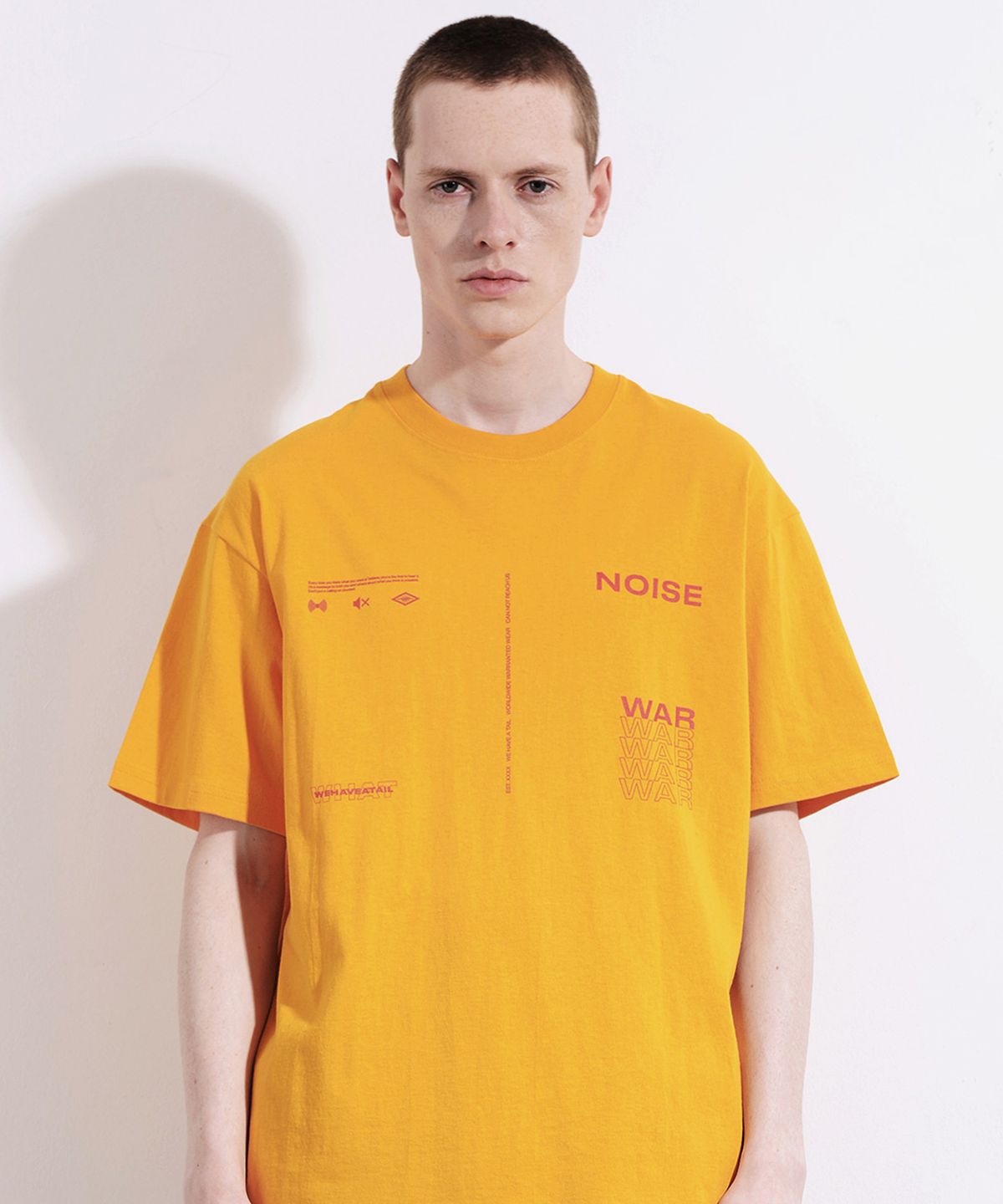 위해브어테일(WE HAVE A TAIL) NOISE WAR TSHIRTS (YELLOW)