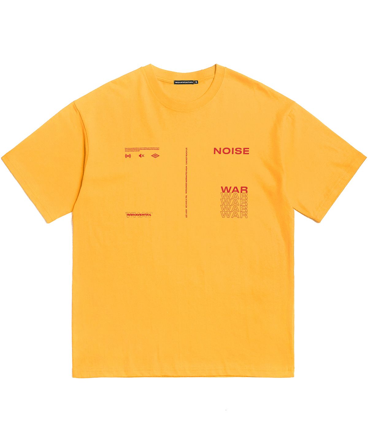 위해브어테일(WE HAVE A TAIL) NOISE WAR TSHIRTS (YELLOW)