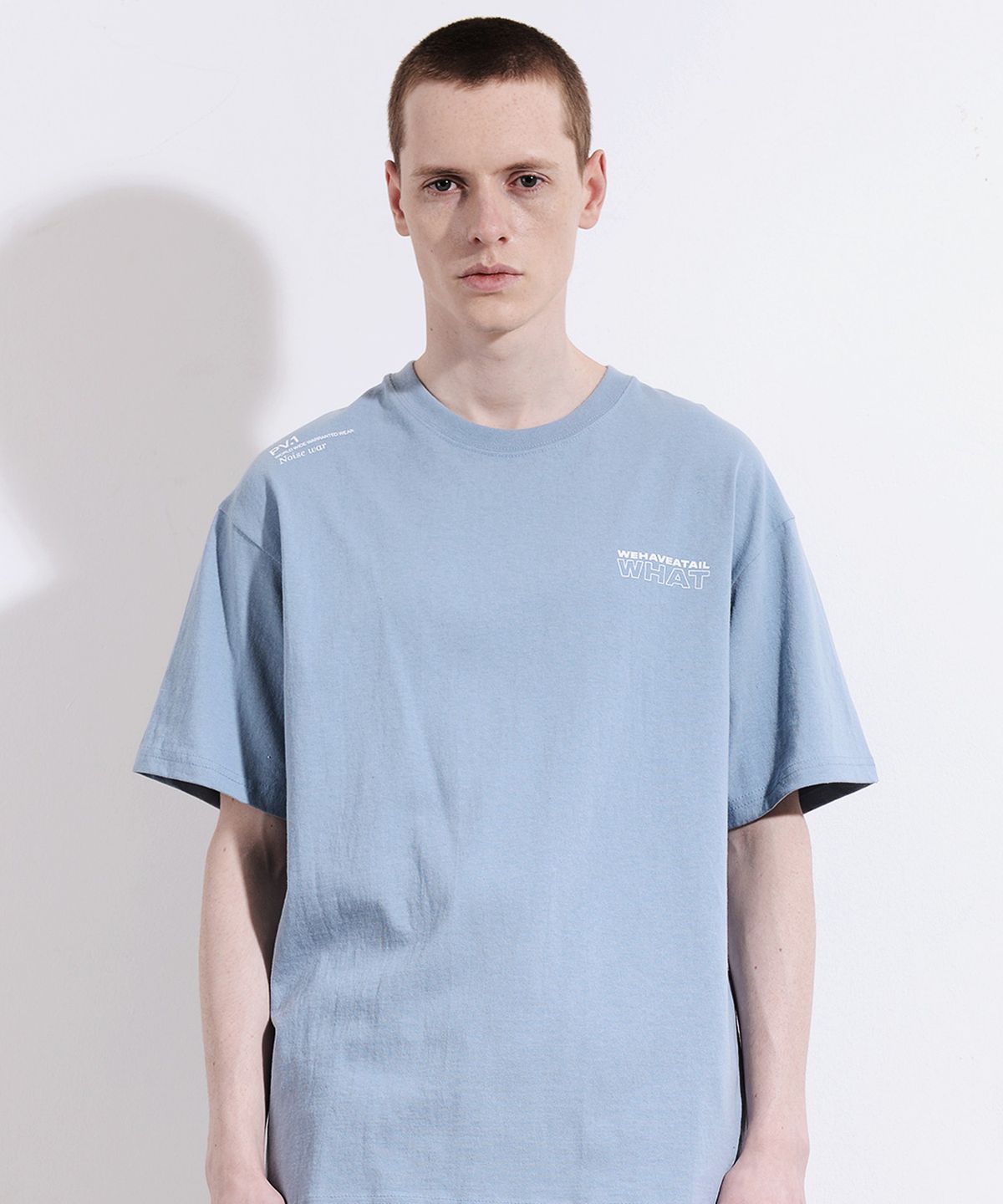 위해브어테일(WE HAVE A TAIL) WAVE TSHIRTS (SKY BLUE)